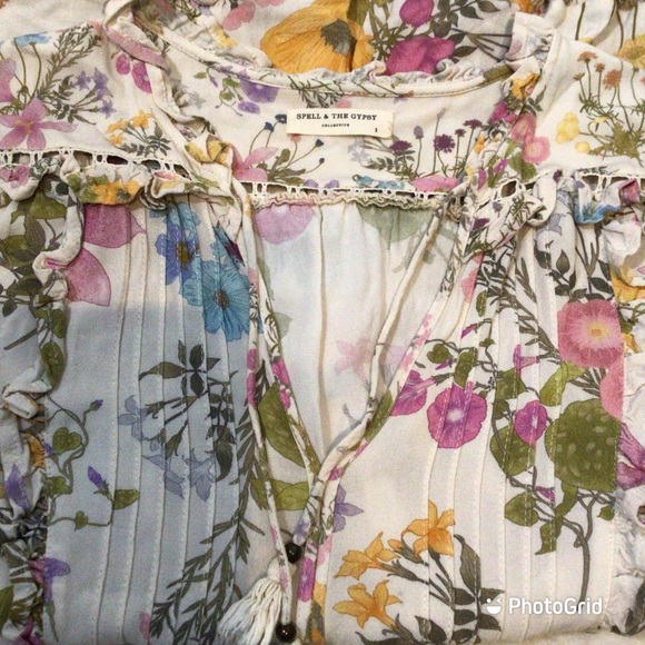 Spell & The Gypsy White Floral Playdress - EUC - Picture 3 of 11